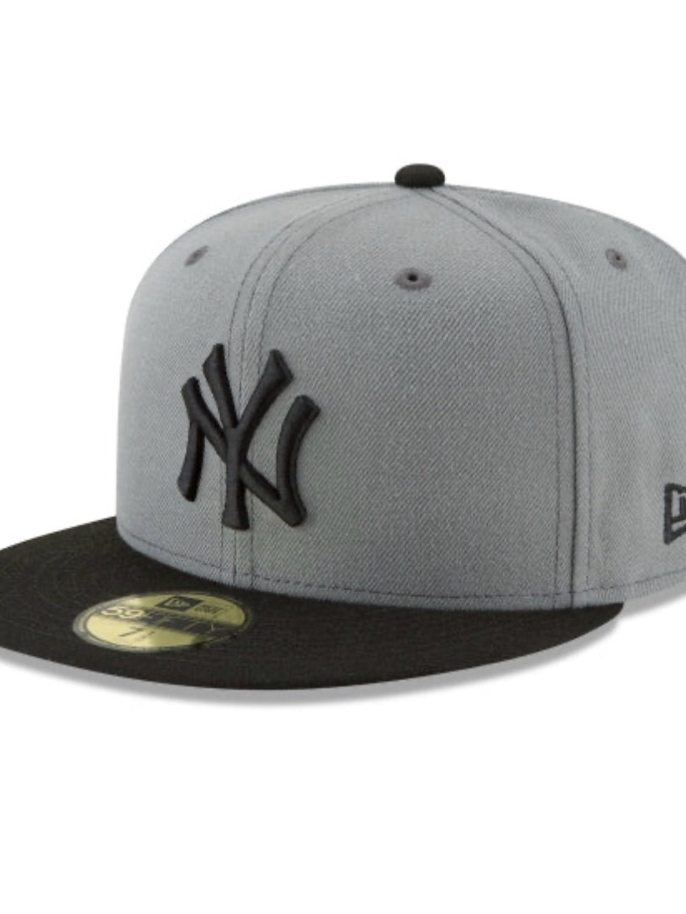 New Era Two-Tone Grey and Black New York Yankees Fitted Hat